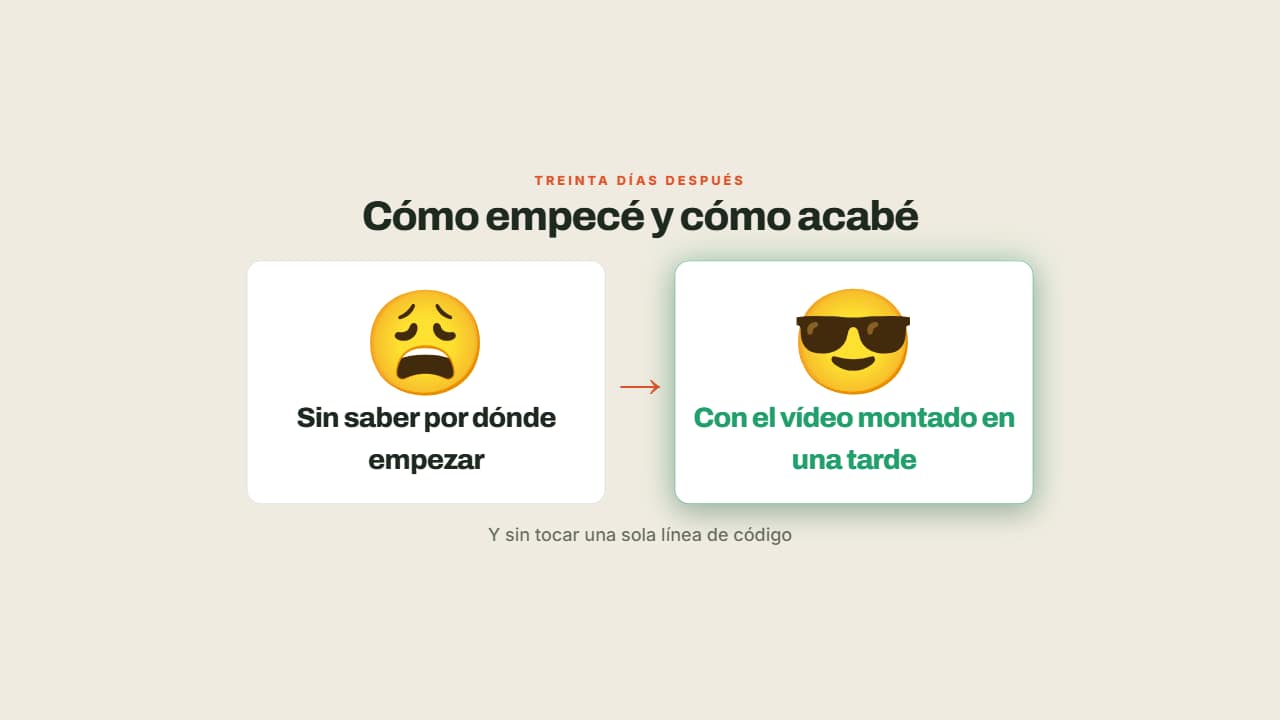 Antes y después con emoji