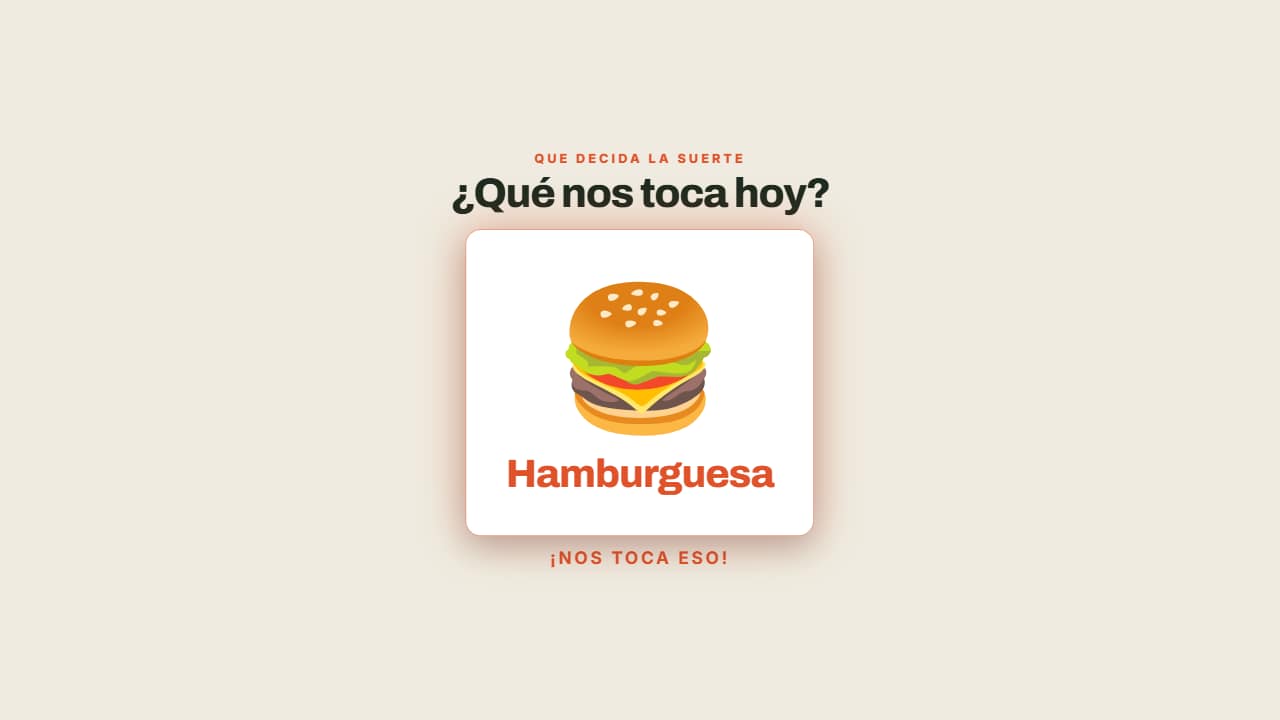 La ruleta decide