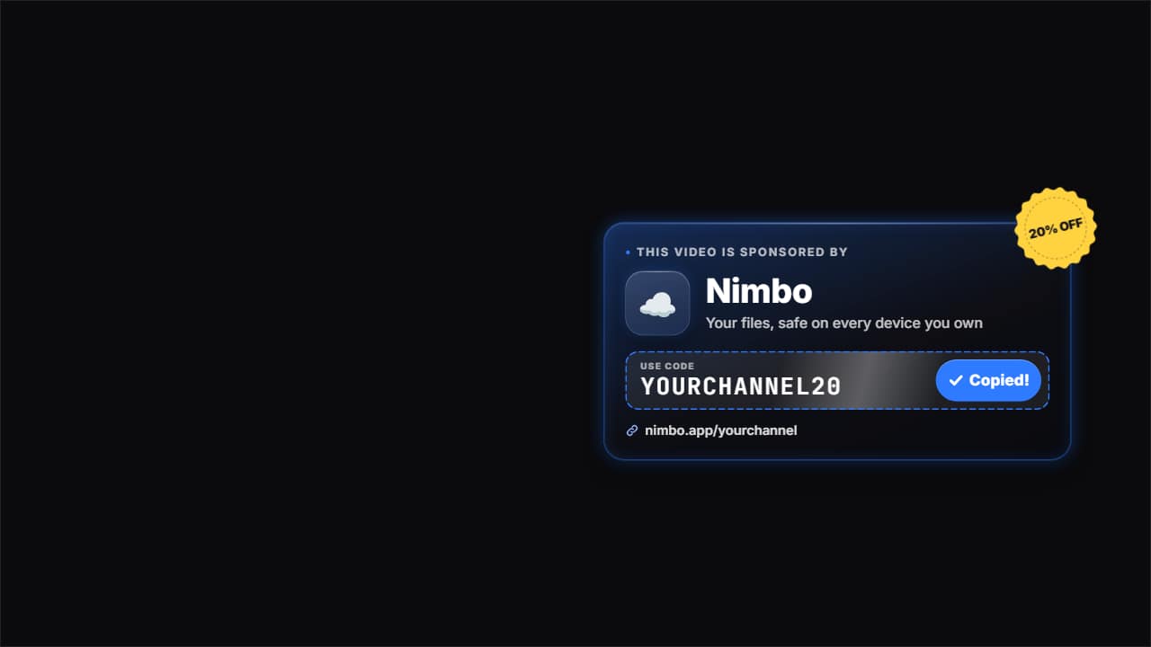 Sponsor with discount code